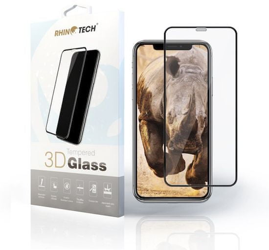 RhinoTech 2 zaščitno kaljeno steklo 2.5D za Samsung A9 2018 (Edge Glue) Black RT162 - Odprta embalaža