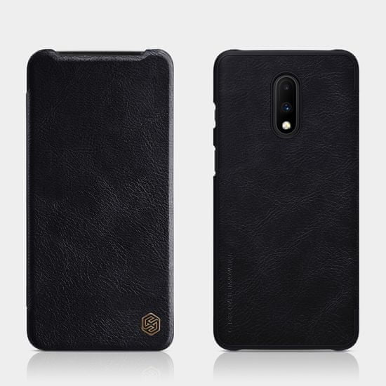 Nillkin Qin Book preklopna usnjena torbica za OnePlus 7 Pro Black 2446535, črna