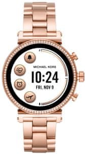Pametna ura smartwatch Michael Kors MKT5063 iOS Android nerjaveče jeklo odporna na vodo, ima fitnes funkcije, Bluetooth, NFC, Google Assistant glasovno upravljanje