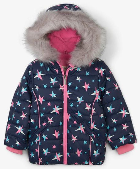 Hatley dekliška zimska jakna z zvezdicami