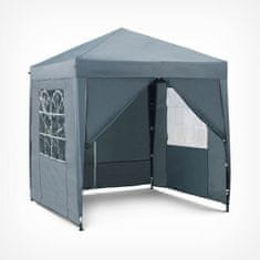 VonHaus Pop Up paviljon, 2.5 x 2.5 m, siv, z utežmi