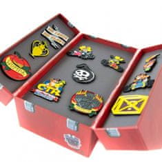 Rubber Road Crash Team Racing Nitro-Fueled Toolbox set značk