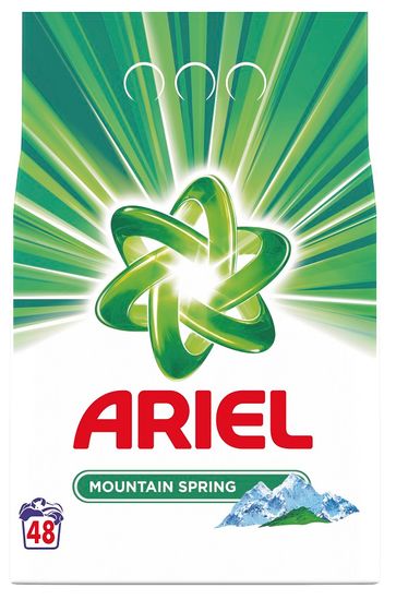 Ariel Mountain Spring pralni prašek 3,6 kg, 48 pranj