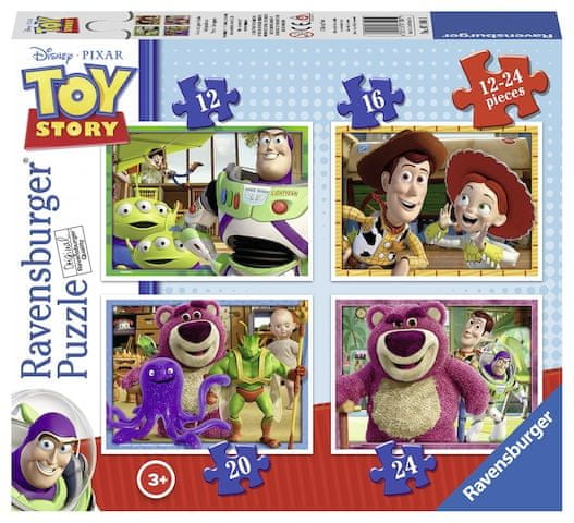 Ravensburger Puzzle 071081 Toy Story: Zgodba o igračah 4v1