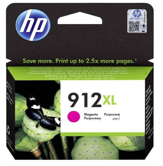 HP 912XL, kartuša, magenta, 825 strani