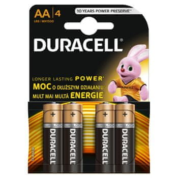 Duracell baterije AA, 4kos (MN1500 :: LR6)