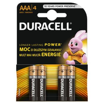 Duracell baterije AAA, 4kos (MN2400 :: LR3)