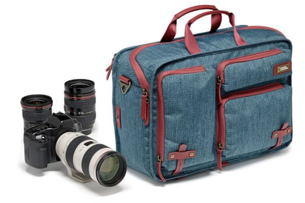 Torba za fotoaparat National Geographic AU 3-Way Backpack, oblikovalska, kakovostna, odporna