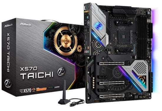 ASRock X570 Taichi, DDR4, USB 3.2 Gen2, Wi-Fi, AM4, ATX osnovna plošča