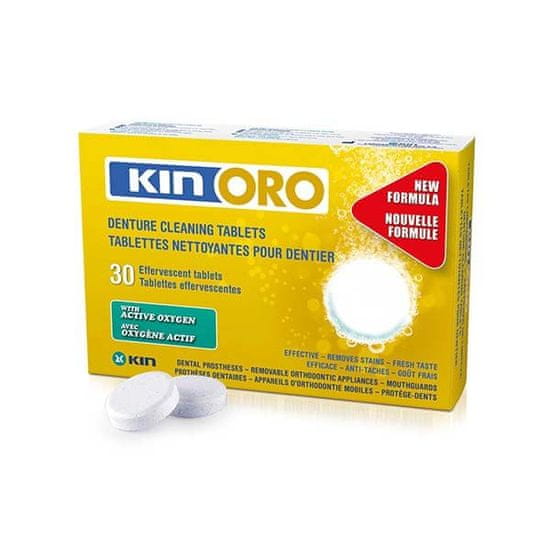 KIN Oro tablete za čiščenje zobnih protez, 30 kosov