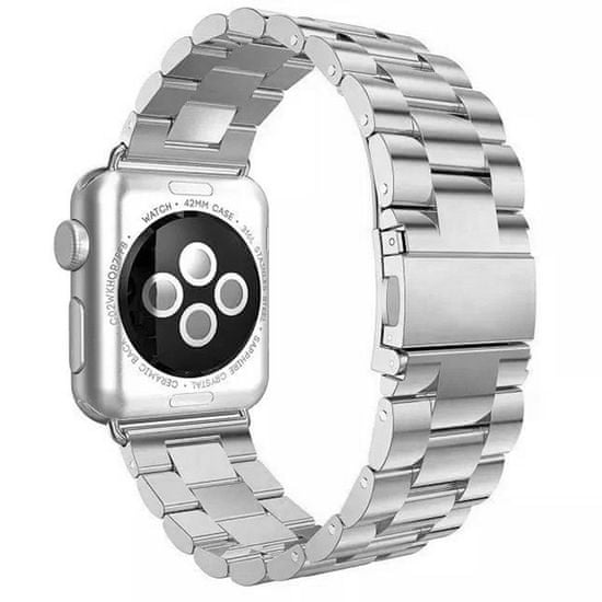eses športni pašček za apple watch 1530000090, kovinski, 42 mm, srebrni