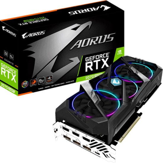 Gigabyte AORUS GeForce RTX 2070 SUPER, 8 GB GDDR6 grafična kartica