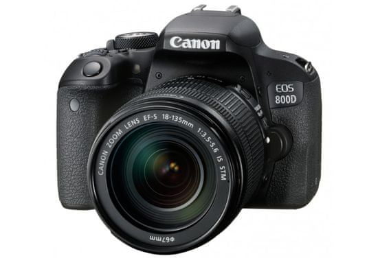 Canon EOS 800D zrcalno refleksni fotoaparat + EFS 18-135 IS STM objektiv - Odprta embalaža