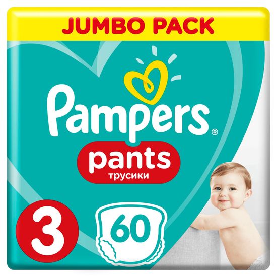 Pampers hlačne plenice Pants 3 Midi (6-11 kg) Jumbo Pack 60 kosov