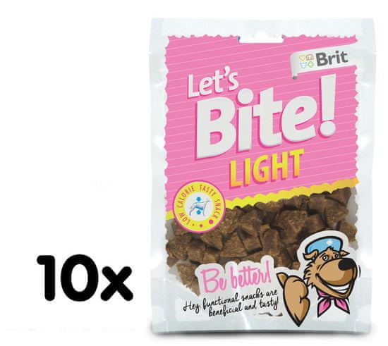Brit pasji priboljšek Lets Bite Light, 10 x 150 g