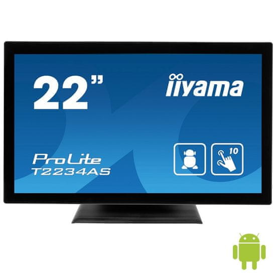 iiyama ProLite T2234AS-B1 AiO monitor, 54,6 cm (21,5"), Android, občutljiv na dotik