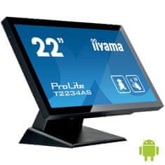 iiyama ProLite T2234AS-B1 AiO monitor, 54,6 cm (21,5"), Android, občutljiv na dotik