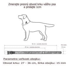 WAUDOG Usnjena ovratnica z vzorcem SUMMER bela 19-25 cm, širina: 9 mm Bela