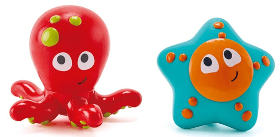 Hape Vodne igrače – hobotnica in morska zvezda za špricanje