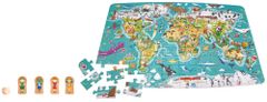 Hape otroške sestavljanke - zemljevid sveta 2 v 1