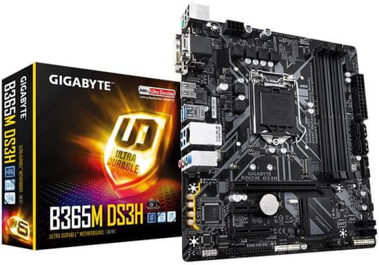 Gigabyte B365M DS3H, DDR4, USB 3.1 Gen1, LGA1151, Micro ATX osnovna plošča