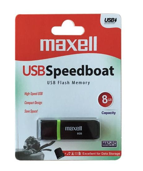 Maxell Speedboat USB ključ, 8 GB, 2.0
