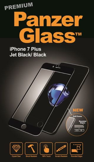 PanzerGlass zaščitno steklo Premium za Apple Iphone 7 Plus, črno