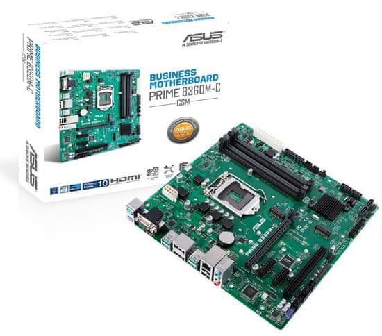 ASUS PRIME B360M-C/CSM, DDR4, USB 3.1 Gen2, LGA1151, mATX osnovna plošča