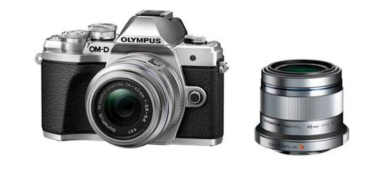 Olympus OM-D E-M10 III fotoaparat, srebrn + 14-42mm II R objektiv, srebrn + 45mm 1:1,8