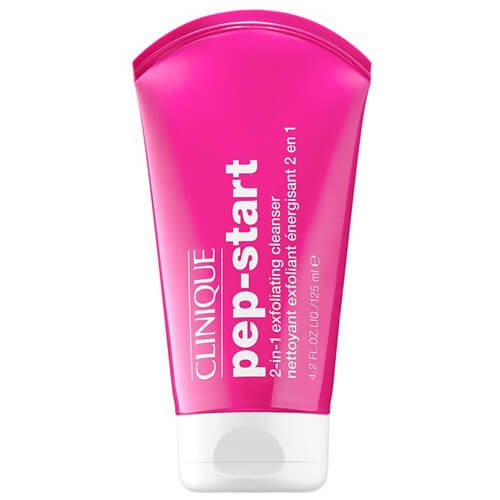 Clinique Pep Start čistilni gel in piling, 2 v 1, 125 ml