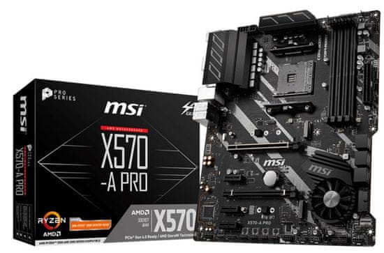 MSI X570-A PRO, DDR4, USB 3.1 Gen2, AM4, ATX osnovna plošča