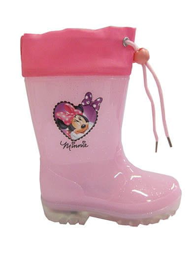 Disney by Arnetta Minnie dekliški svetleči škornji, roza