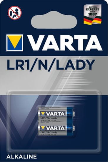 Varta LR1/N/Lady 2pack 4001101402 alkalna baterija, 2 kosa - Odprta embalaža