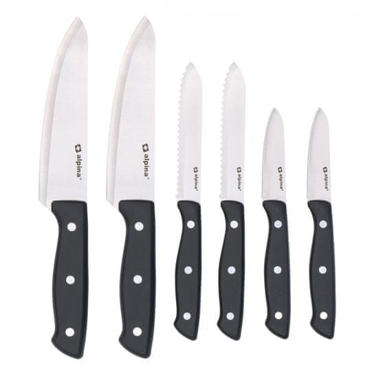 TimeLife komplet 6 Alpina nožev z nedrsečim ročajem