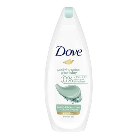 Dove Purifying Detox (Shower Gel) gel za tuširanje z zeleno glino, 250 ml