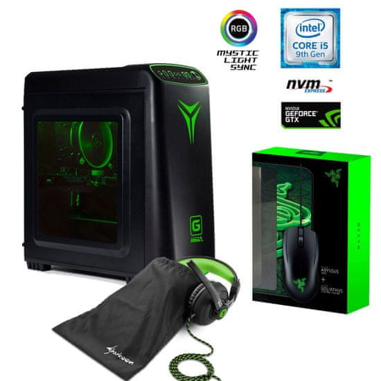 MEGA 4000S-Gamer namizni računalnik (PC-G498SGK) + Razer komplet in slušalke