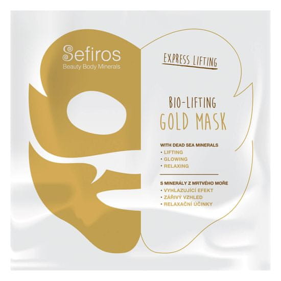 Sefiros Gold Mask maska za obraz z minerali iz Mrtvega morja, 20 ml