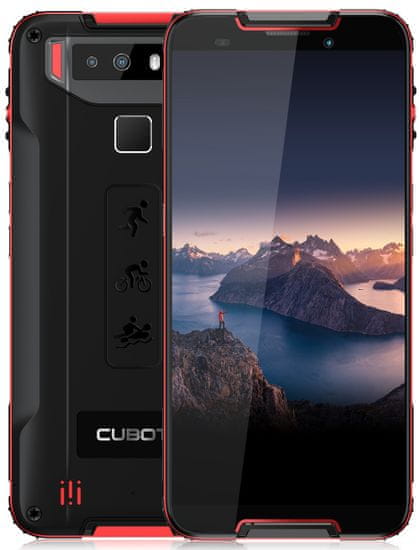 Cubot Quest mobilni telefon, 4GB/64GB rdeč/črn