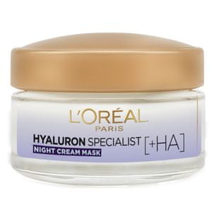 L'Oreal Paris Hyaluron Specialist nočna vlažilna krema, za povrnitev volumna, 50ml