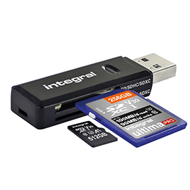 Integral čitalec SD in MicroSD kartic, USB 3.1 (INCRUSB3.0SDMSDV2)