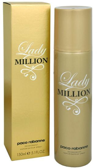 Paco Rabanne Lady Million deodorant v razpršilu, 150ml
