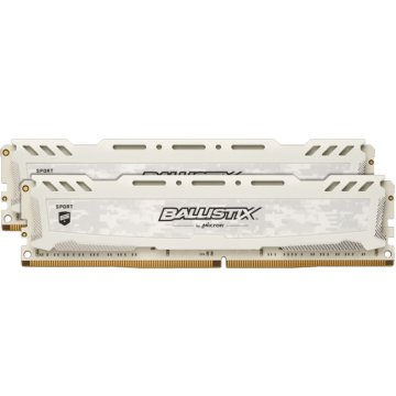 Crucial Ballistix Sport LT pomnilnik (RAM), DDR4, 16GB (2x8GB), PC4-25600/3200MHz, CL16 SR x8, bel (BLS2K8G4D32AESCK)