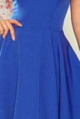 Numoco Ženska večerna obleka Phellean kraljevsko modra XXL
