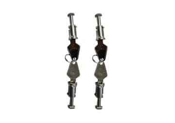 Menabo Ključavnice nastavljeno 4 dolga vložki 2 ključi, MENABO