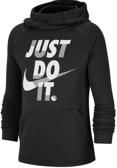 Nike Dri-FIT otroški pulover, črn