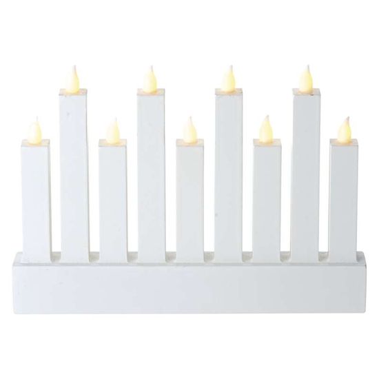 Emos bel LED svečnik, 25 × 16,5 cm, 3 × AA, notranji, toplo bela
