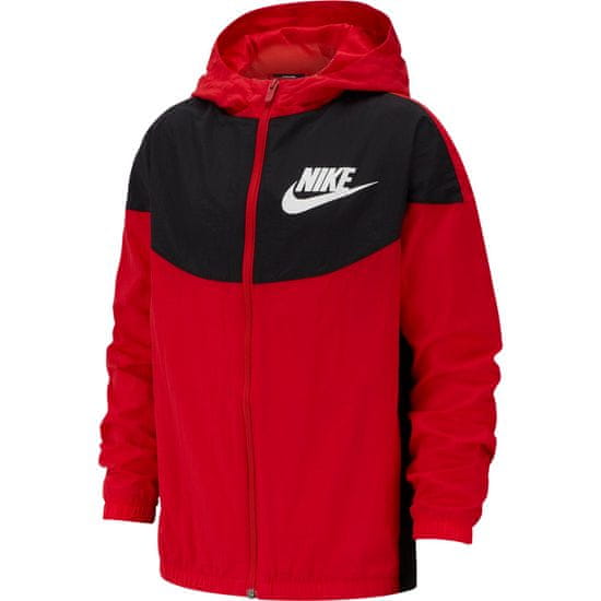 Nike fantovska vetrovka Nike Sportswear, XS, rdeča - Odprta embalaža