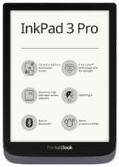PocketBook Inkpad 3 Pro elektronski bralnik, siv