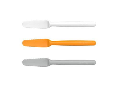 Fiskars FF noži za mazanje na kruh, plastični, 3 kosi
