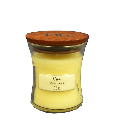 Woodwick dišeča sveča Island Coconut 85,0 g, srednja